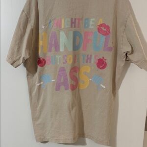 Graphic Short Sleeve Tee - Beige